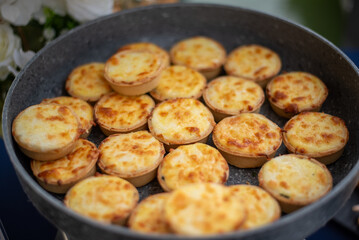 roasted potatoes in a pan