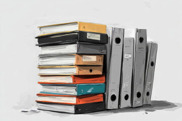 Obraz premium Floppy disk resting on a pile of books.