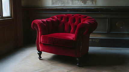 Red velvet armchair 735e7223  971b  1F8B2