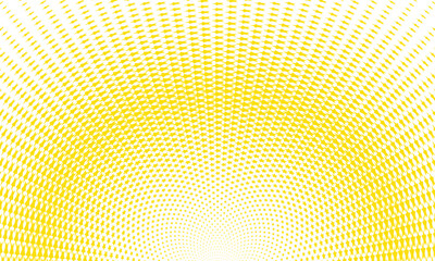 abstract simple yellow star halftone arc pattern can be used background.