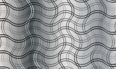 abstract simple gradient double line smooth wave plaid pattern can be used background.