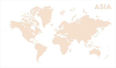 Asia continent map-14, Map of Asia, highlighted on the world map, Asia on the world map, Satellite view, Asia location on the globe.