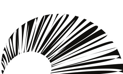 abstract simple black tweak line curve pattern art can be used background.