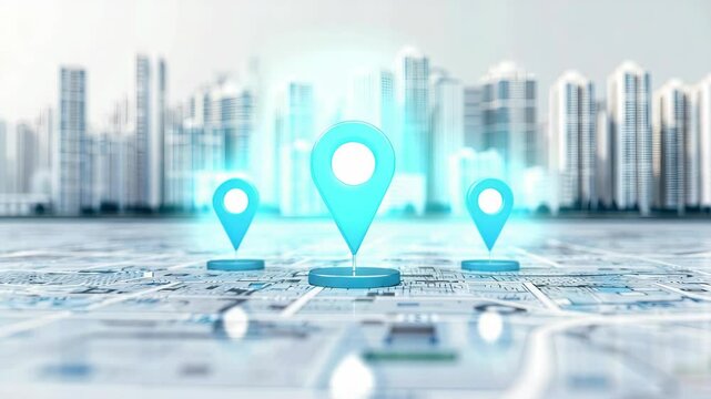 Discover the significance of location markers in enhancing urban navigation and connectivity amidst a vibrant city landscape