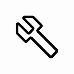 repair tool hammer icon vector sign
