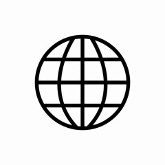 world globe earth global icon vector sign