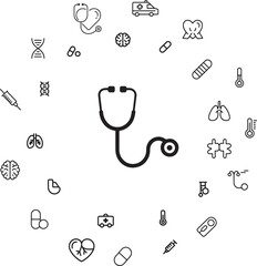 Medical Health Line Icons
