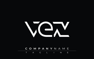 VEX abstract letter design. Modern Business Logo Design With Abstract Typography and Contemporary Style