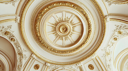 Ornate Golden Ceiling Design on W  674BB
