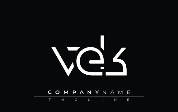 VEK abstract letter design. Modern Business Logo Design With Abstract Typography and Contemporary Style