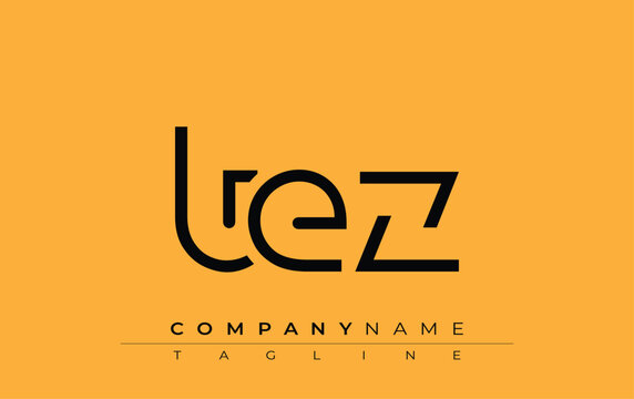 TEZ abstract letter design. Modern Business Logo Design With Abstract Typography and Contemporary Style