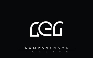 RER abstract letter design. Modern Business Logo Design With Abstract Typography and Contemporary Style