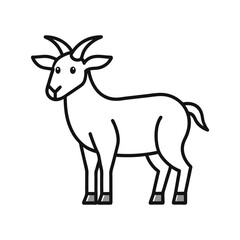 goat-icon-out-line-on-a-white-background.eps