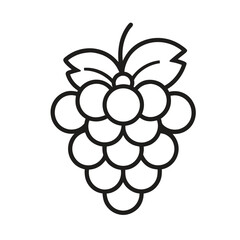 grapes-icon-out-line-on-a-white-background.eps