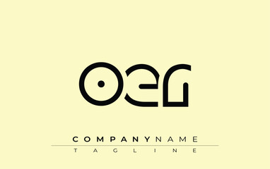OER abstract letter design. Modern Business Logo Design With Abstract Typography and Contemporary Style