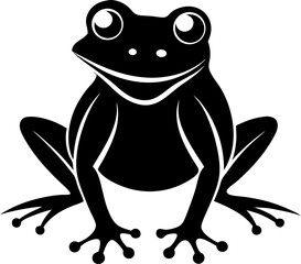 frog on a white background