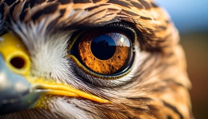 The Kestrel's Focused Eye