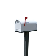 mailbox isolated on transparent background