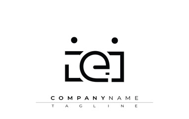 IEI abstract letter design. Modern Business Logo Design With Abstract Typography and Contemporary Style