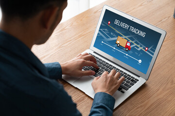 Delivery tracking system for e-commerce and modish online business to timely goods transportation...