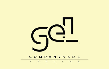 GEL abstract letter design. Modern Business Logo Design With Abstract Typography and Contemporary Style