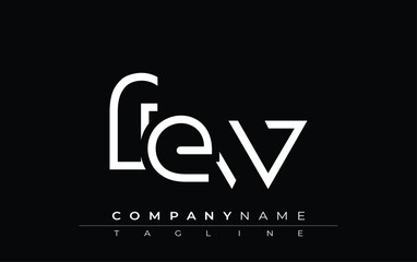 FEW abstract letter design. Modern Business Logo Design With Abstract Typography and Contemporary Style