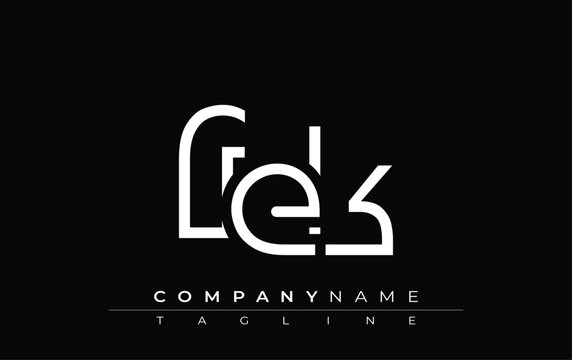 FEK abstract letter design. Modern Business Logo Design With Abstract Typography and Contemporary Style