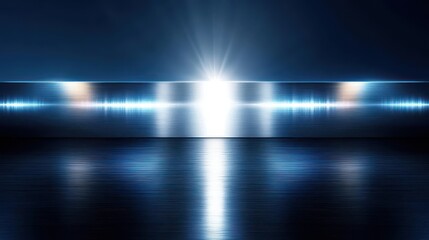 Brushed Metal Background, Blue Steel Texture