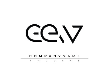 EEW abstract letter design. Modern Business Logo Design With Abstract Typography and Contemporary Style