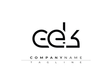 EEK abstract letter design. Modern Business Logo Design With Abstract Typography and Contemporary Style