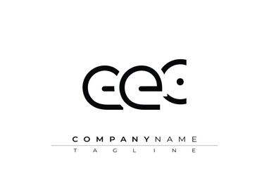 EEC abstract letter design. Modern Business Logo Design With Abstract Typography and Contemporary Style