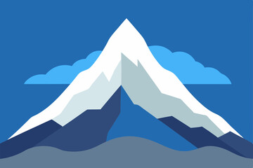 mountain landscape vector illustration