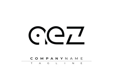 AEZ abstract letter design. Modern Business Logo Design With Abstract Typography and Contemporary Style