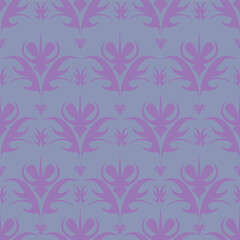 Botanical trendy seamless pattern. Flower and leaves abstract shape doodle art design for print, wallpaper, clipart, wall art for home decoration.