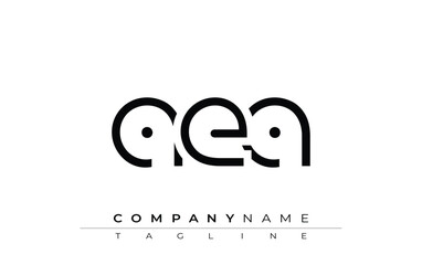 AEA abstract letter design. Modern Business Logo Design With Abstract Typography and Contemporary Style
