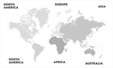 Country borders map-12, modern world map graphic, Countries Silhouettes Stock Illustrations, Vectors