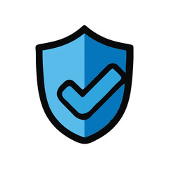 Secure Shield Icon Protection, Safety, and Security Symbol