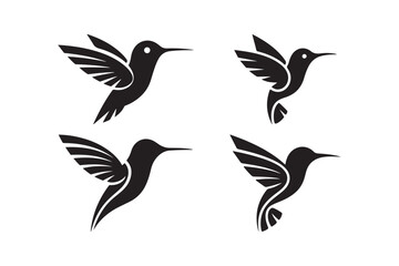 Obraz premium Hummingbird Flight Silhouettes