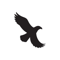 eagle in flight logo Silhouette