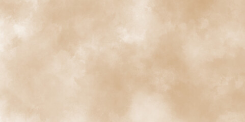 Watercolor light brown background painting textured on grungy distressed abstract design element, beige splash of brown powder paint vintage grunge texture and watercolor splashes on white background.