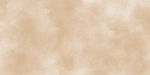 Watercolor light brown background painting textured on grungy distressed abstract design element, beige splash of brown powder paint vintage grunge texture and watercolor splashes on white background.