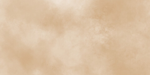 Watercolor light brown background painting textured on grungy distressed abstract design element, beige splash of brown powder paint vintage grunge texture and watercolor splashes on white background.