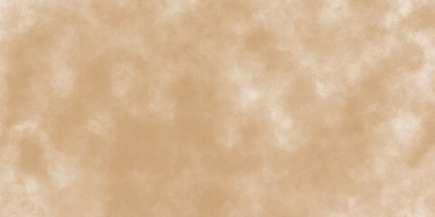 Watercolor light brown background painting textured on grungy distressed abstract design element, beige splash of brown powder paint vintage grunge texture and watercolor splashes on white background.