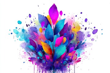 Abstract floral explosion