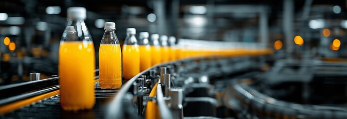 The factory's automated production line is engineered to precisely handle the processing and packaging of products with minimal human intervention.