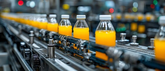 The factory's automated production line is engineered to precisely handle the processing and packaging of products with minimal human intervention.