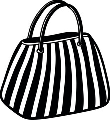 Bold Striped Mini Bag Shallotte On White Background