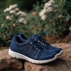 Modern Athletic Running Shoes on White Background – Sports Footwear Concept"