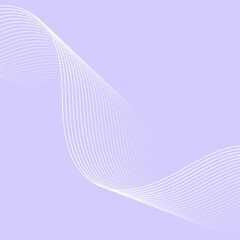 Abstract background with lines and waves. Banner. Element for design isolated. Vector background for brochure, booklet, flyer, poster. Purple and white gradient
