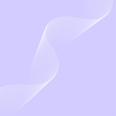 Abstract background with lines and waves. Banner. Element for design isolated. Vector background for brochure, booklet, flyer, poster. Purple and white gradient